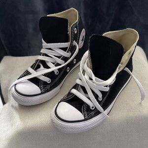 Converse Kids High-Top Sneakers - Black and White